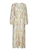 Neo Noir Silfi Vintage Flower Dress - Off White