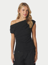 Neo Noir Mabelle Drapy Top - Black