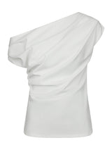 Neo Noir Mabelle Drapy Top - White