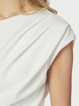 Neo Noir Mabelle Drapy Top - White