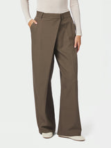 Neo Noir Calina Structure Wrap Pants - Dusty Brown