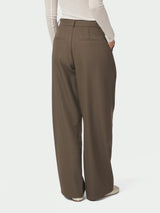 Neo Noir Calina Structure Wrap Pants - Dusty Brown