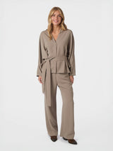 Neo Noir Lunet Crepe Pants - Taupe