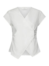 Neo Noir Fidi Poplin Top - White