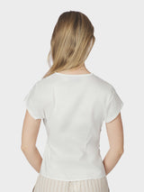 Neo Noir Fidi Poplin Top - White