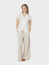 Neo Noir Fidi Poplin Top - White