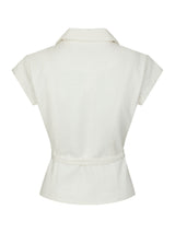 Neo Noir Salima Ramie Waistcoat - Off White