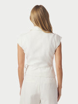 Neo Noir Salima Ramie Waistcoat - Off White