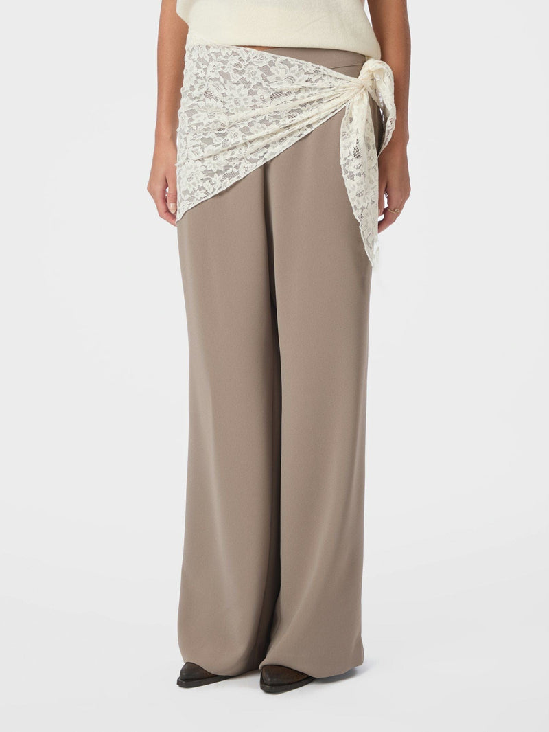 Neo Noir Serina Lace Scarf - Cream