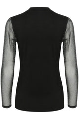 Culture Shiny Grace Blouse - Black/Silver
