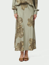 Neo Noir Bovary Misty Orchid Skirt - Smoke Green