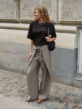 Neo Noir Zanya Structure Pants - Taupe
