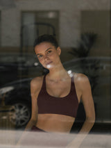 Neo Noir Ea String Top - Burgundy