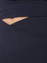 Neo Noir Lea Wrap Shorts - Navy