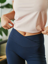 Neo Noir Lea Wrap Shorts - Navy