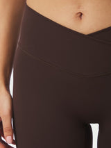 Neo Noir Lea Wrap Shorts - Chocolate Brown