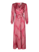 Neo Noir Bretti Paisley Drop Dress - Cherry Pink