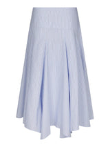 Neo Noir Isabet Stripe Skirt - Blue Stripe