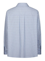 Neo Noir Dalma Triple Check Shirt - Ligt Blue