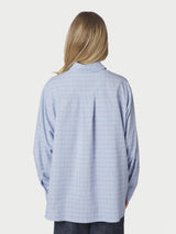 Neo Noir Dalma Triple Check Shirt - Ligt Blue