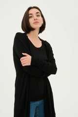 Pre Order Annemarie Long Cardigan - Black