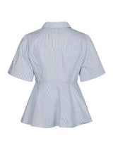 Neo Noir Janelle Stripe Shirt - Blue/Brown