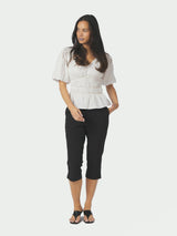 Neo Noir Sapura Mini Dot Blouse - White
