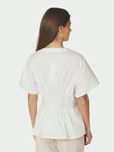 Neo Noir Adamma Poplin Blouse - White