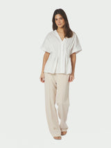 Neo Noir Adamma Poplin Blouse - White