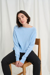 Culture Annemarie Batwing Jumper - Cashmere Blue