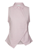Neo Noir Celest Check Top - Light Pink