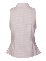 Neo Noir Celest Check Top - Light Pink