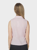 Neo Noir Celest Check Top - Light Pink