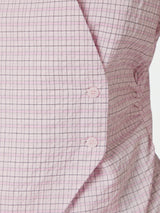 Neo Noir Celest Check Top - Light Pink