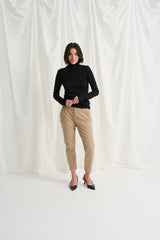 Cultue Brita Cropped Pants - Dune