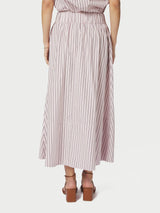 Neo Noir Yara Long Duoble Stripe Shirt - Rose