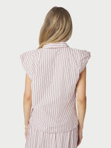 Neo Noir Isella Double Stripe Top - Rose