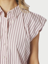Neo Noir Isella Double Stripe Top - Rose