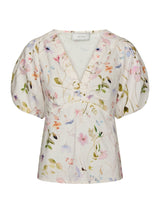 Neo Noir Irina Flower Blouse - Off White
