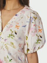 Neo Noir Irina Flower Blouse - Off White