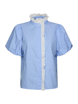 Neo Noir Ulia Stripe Blouse - Blue Stripe