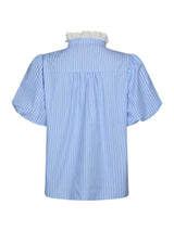 Neo Noir Ulia Stripe Blouse - Blue Stripe
