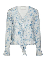 Neo Noir Anika Fleur Blouse - Blue Floral