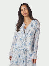 Neo Noir Anika Fleur Blouse - Blue Floral