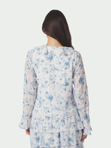 Neo Noir Anika Fleur Blouse - Blue Floral