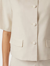 Neo Noir Rory Linen Blouse - Cream