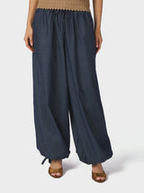 Neo Noir Roxane Balloon Denim Pants - Blue
