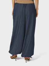 Neo Noir Roxane Balloon Denim Pants - Blue