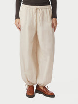 Neo Noir Roxane Balloon Linen Pants - Sand