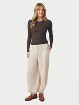 Neo Noir Roxane Balloon Linen Pants - Sand